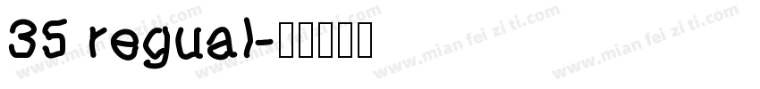 35 regual字体转换
